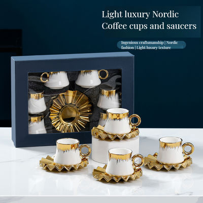 エレガント カフェ ティー 壁紙 デザイン セラミック 持続可能な生活のためのウェスタンディナーセット