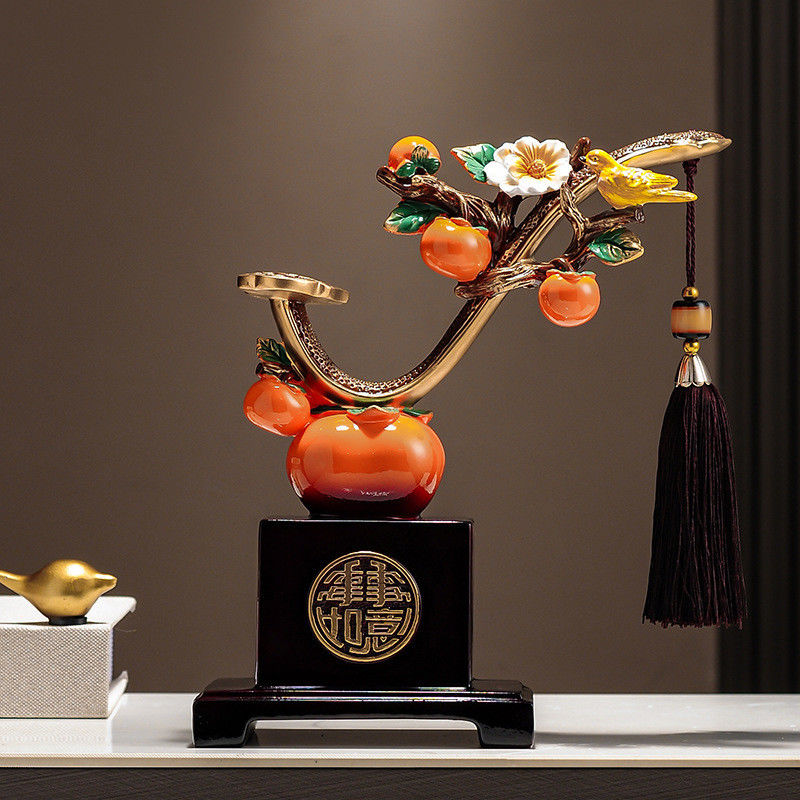 スタイリッシュな静物パターン 芸術家家家装飾のためのペルシモンワインキャビネットとテレビユニット