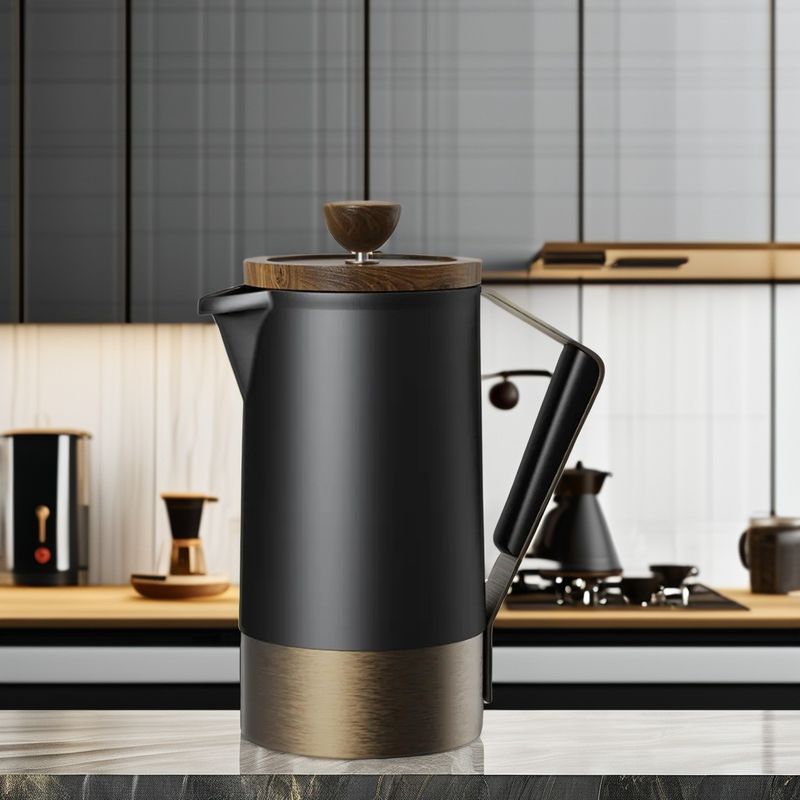 シリコン ハンドル セラミック ボディ 商用 カフェ フランス プレス セット コーヒー ティー セット