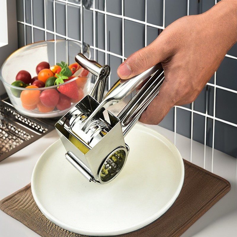 ステンレス鋼回転 Grater 4 野菜とナッツの切断のための交換可能なドラム