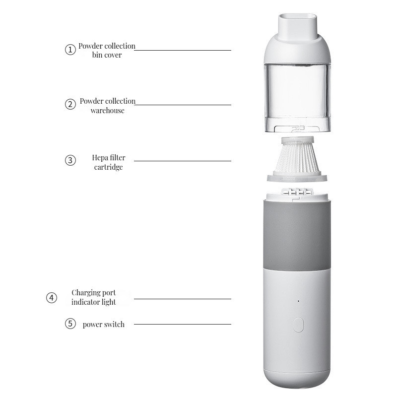 便利な充電ポート ミニ掃除機 コーヒーショップのキッチンカウンターテーブル