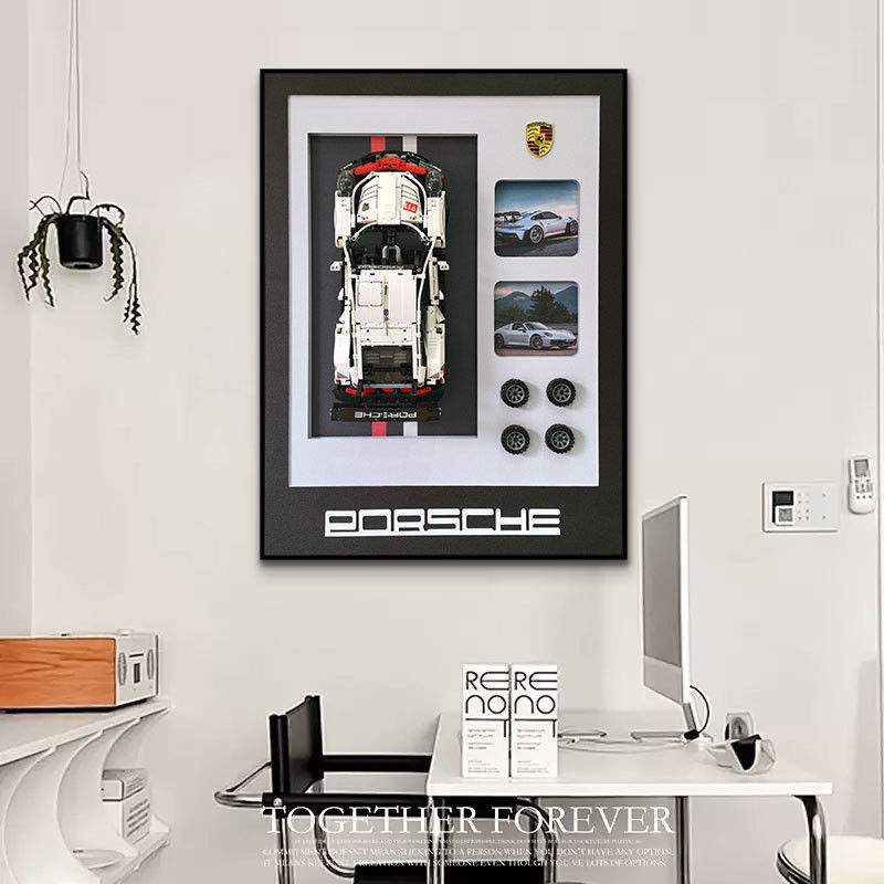 コーティング 専用 現代のカスタム スポーツ カー 壁ディスプレイ デザイン 家 モデル ブロック コンセプト 壁画