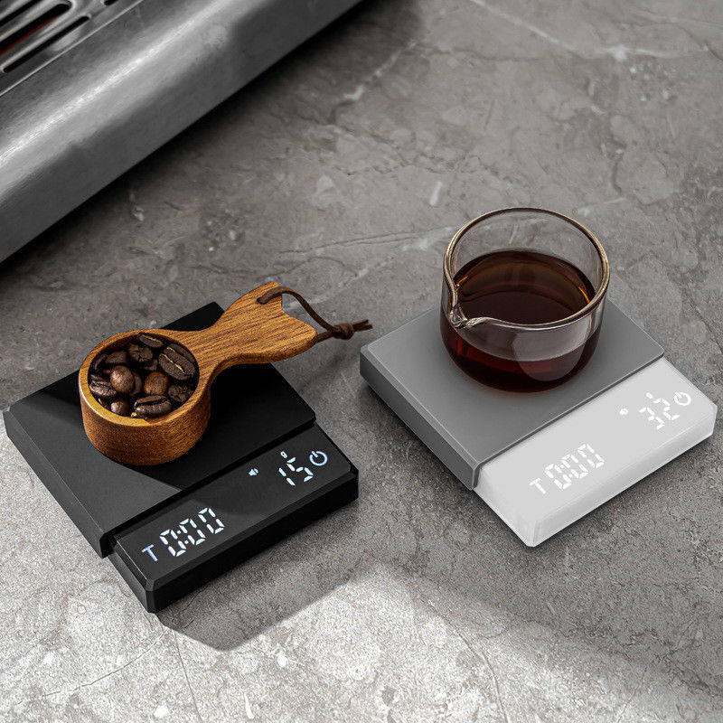 3Kg ポータブル 電気 コーヒー 秤 計時器 と 体重 測定 機能 付き LID