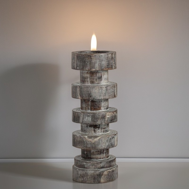 クリスマスパーティの飾り付けのための手造りの近代的な大理石のキャンドルホルダー 天然石のスタンド