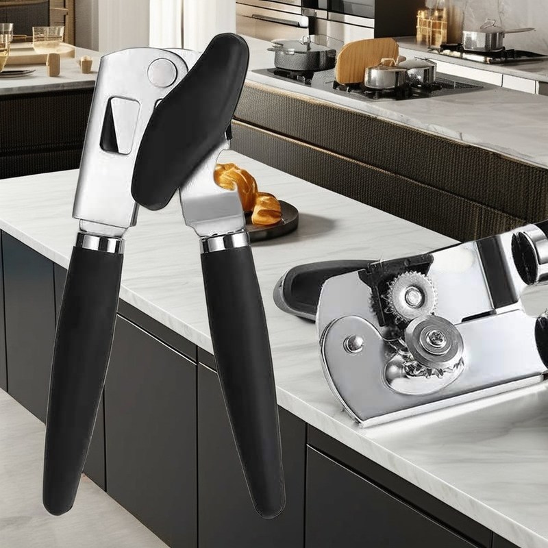 手動のステンレス鋼缶ビールボトル開口機 安全なスムーズエッジとフラット金属デザイン