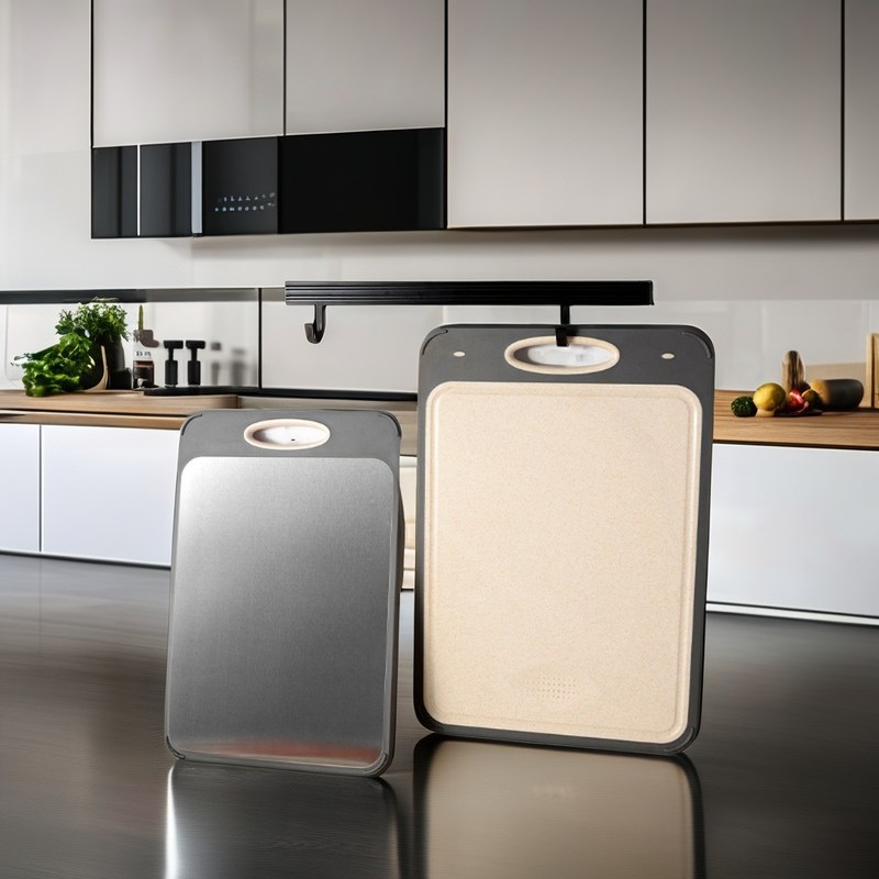 304ステンレス鋼切断板 環境に優しい竹 方形デザイン 防菌プラスチックフレーム