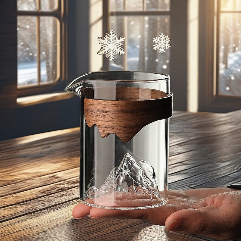 クラシックデザイン ホテル用 手作り茶杯 透明 240ml 環境に優しいガラスカップ