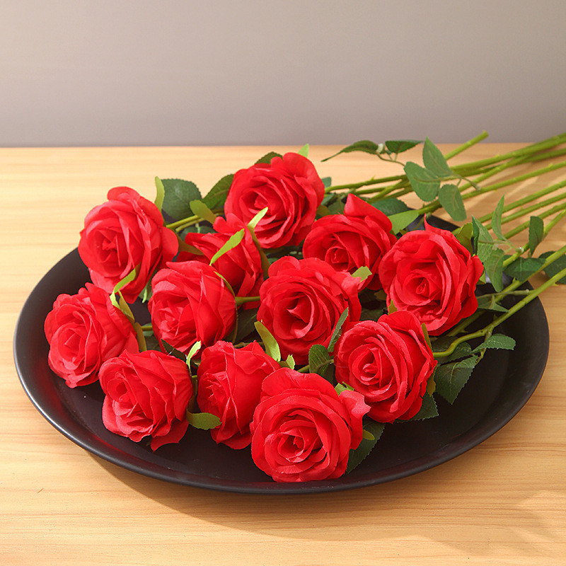 婚礼用3Dシルク 人工花と葉