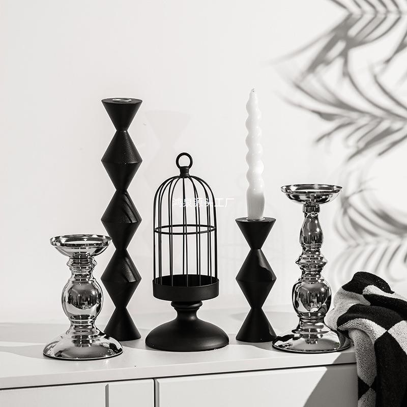 結婚式 メタルキャンドルホルダー 懐中電灯 キャンドルボトル 低キャンドルホルダー 中央盤