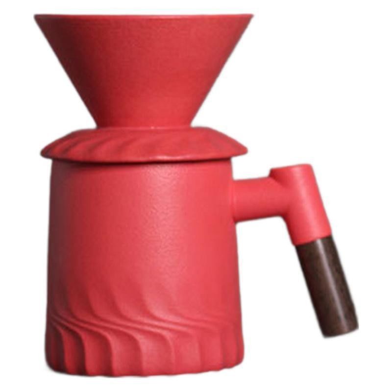 シンプルなデザイン 現代のヴィンテージコーヒーメーカー 安全な飲み放題のためにマットブラックでセット