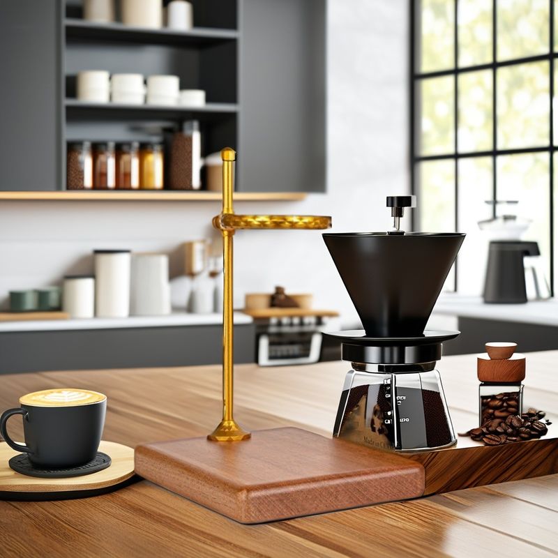 飲み物タイプ コーヒー ティー セット 固木 銅の滴水器付きのコーヒースタンドを倒す