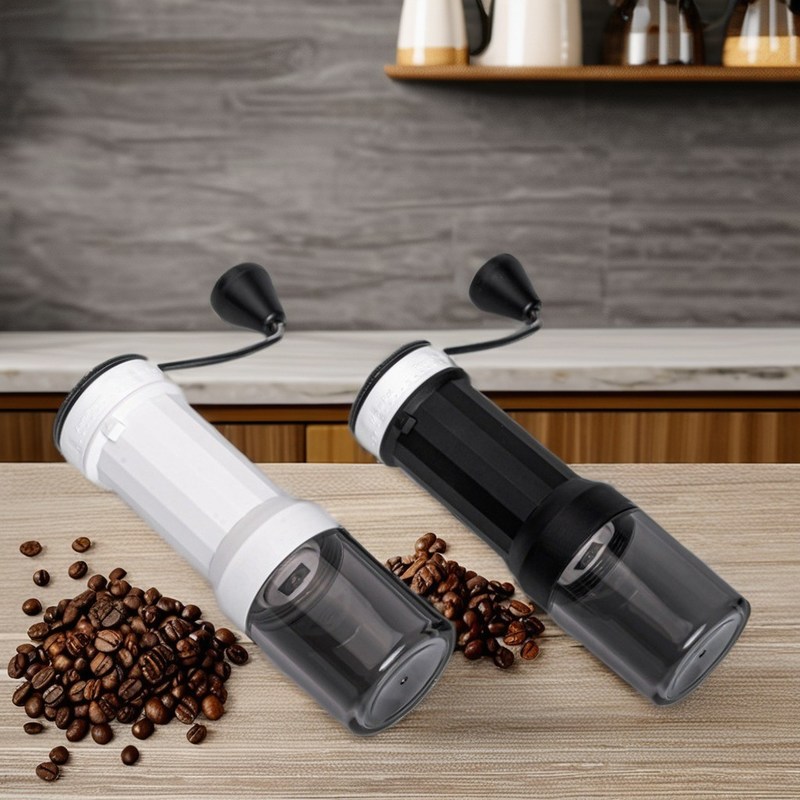 パーソナライズされた色とポータブルなプラスチックボディの現代デザインのハンドヘルドコーヒーグリナー