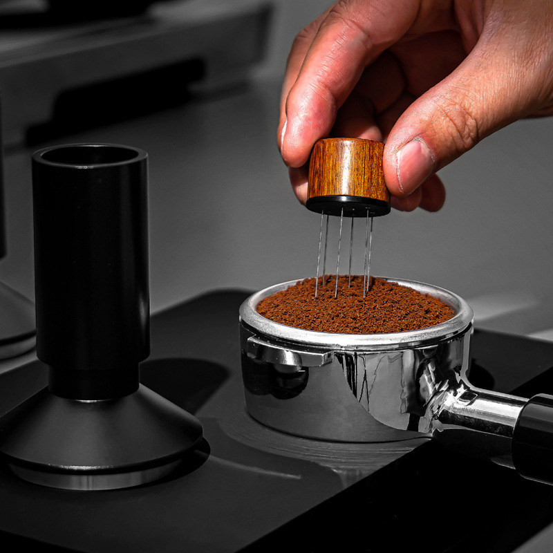 木製 常圧 コーヒー 改変器 ミスラー 針 配送器 エスプレッソ WDT ツール